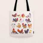 Chicken and Chick Tote Bag Gallery Image 1