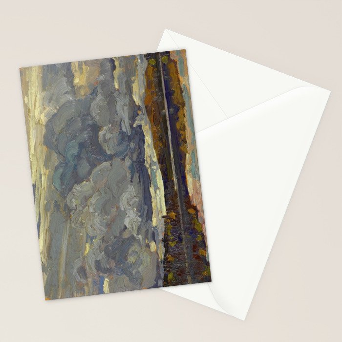Tom Thomson Grey Sky 1914 Canadian Landscape Artist Stationery Card Gallery Image 2