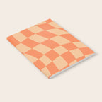 Coral Wavy Checkerboard Notebook Gallery Image 2