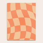 Coral Wavy Checkerboard Notebook Gallery Image 4