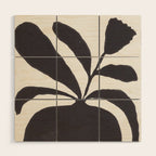 Linocut Silhouette #1 Wood Wall Art Gallery Image 1