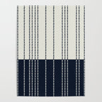 Spotted Stripes, Ivory and Navy Blue Poster Gallery Image 4