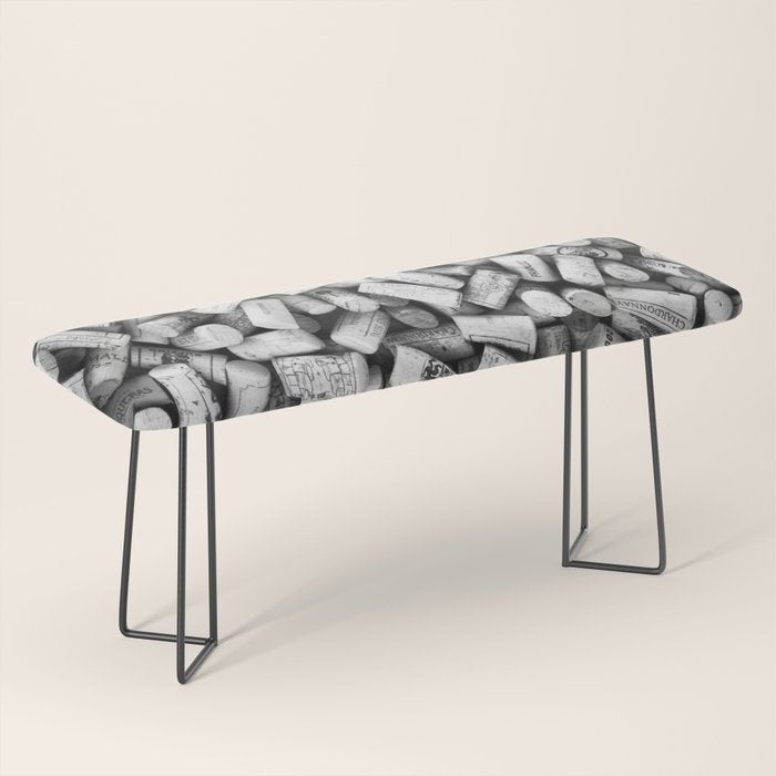 Something Nostalgic II Twist-off Wine Corks in Black And White #decor #society6 #buyart Bench Gallery Image 1