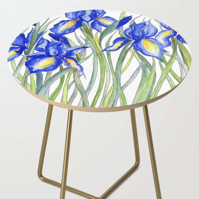 Blue Iris, Illustration Side Table Gallery Image 2