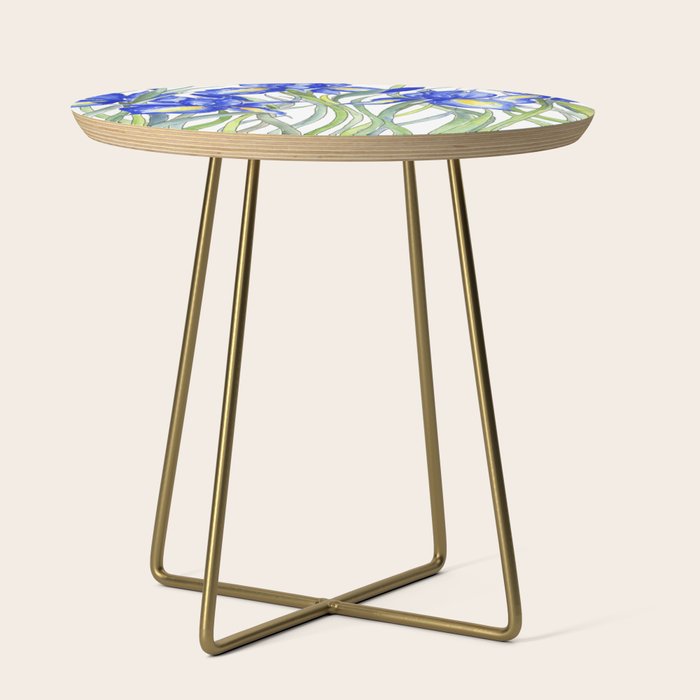 Blue Iris, Illustration Side Table