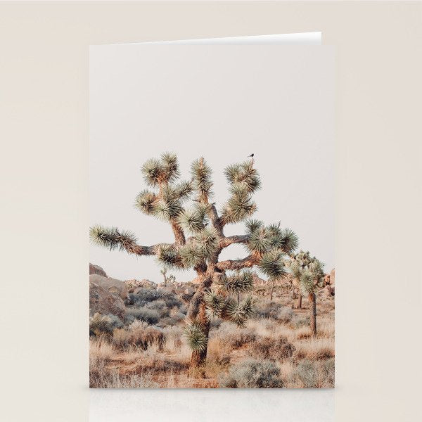 Twisted Joshua Tree, Desert Art Print, Landscape Photography Stationery Card Gallery Image 1