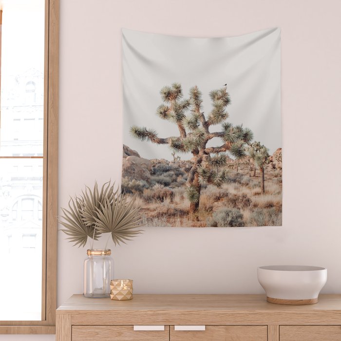 Twisted Joshua Tree, Desert Art Print, Landscape Photography Wall Tapestry Gallery Image 2
