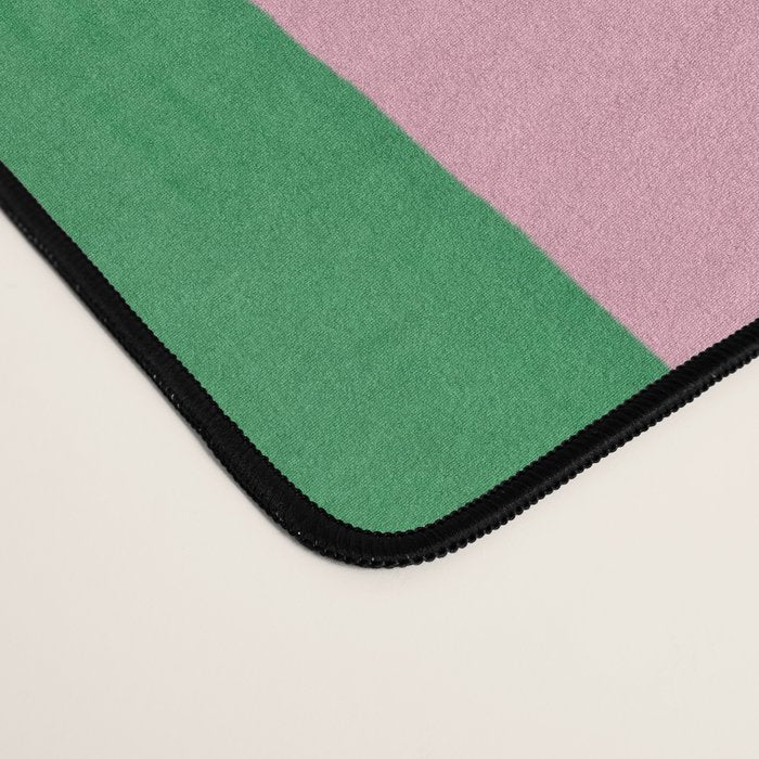 Pink and Green Stripes Desk Mat Gallery Image 4