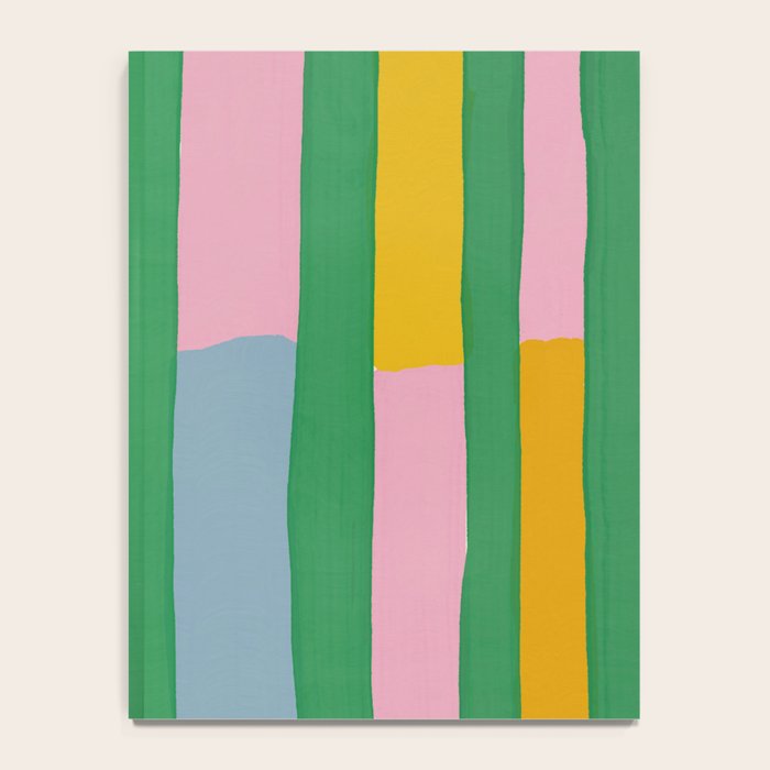 Pink and Green Stripes Notebook Gallery Image 4