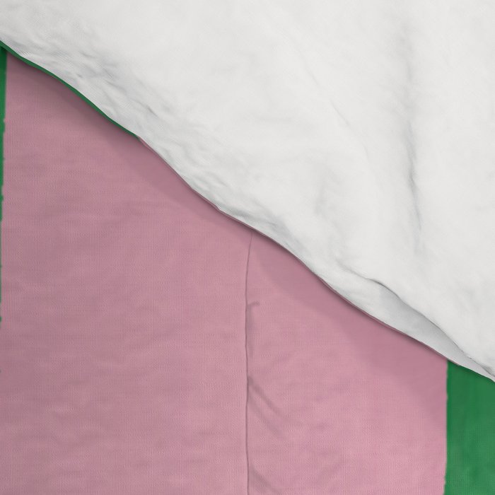 Pink and Green Stripes Comforter Gallery Image 4
