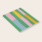 Pink and Green Stripes Notebook Gallery Image 2