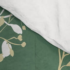 Floral Leaves, Green and Gold, Design Prints Comforter Gallery Image 4