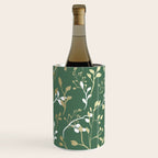 Floral Leaves, Green and Gold, Design Prints Wine Chiller Gallery Image 2