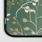 Floral Leaves, Green and Gold, Design Prints Laptop Sleeve Gallery Image 3