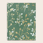 Floral Leaves, Green and Gold, Design Prints Notebook Gallery Image 4