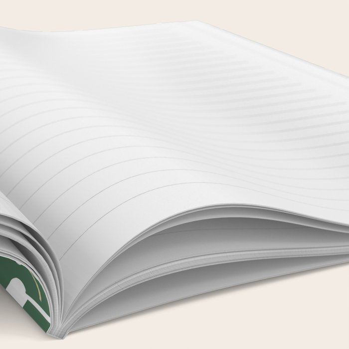 Floral Leaves, Green and Gold, Design Prints Notebook Gallery Image 2