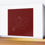Crossed arms illustration - Anna Red Wall Mural Gallery Image 2