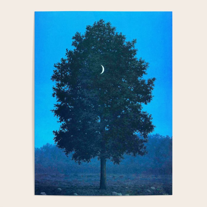 Rene Magritte - Le Seize Septembre - 1956 Moon Through Tree Surrealism Poster Gallery Image 4