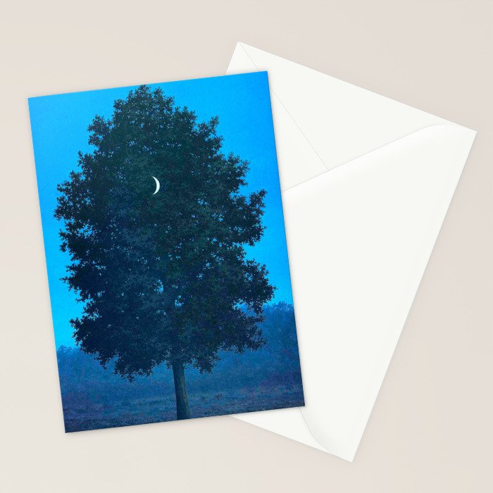 Rene Magritte - Le Seize Septembre - 1956 Moon Through Tree Surrealism Stationery Card Gallery Image 2