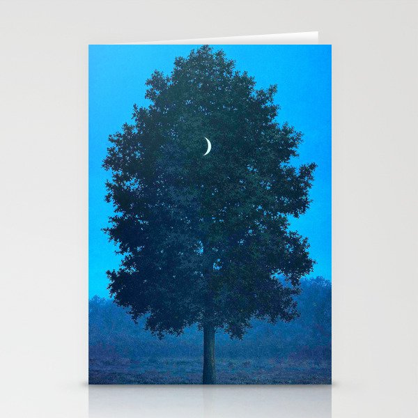 Rene Magritte - Le Seize Septembre - 1956 Moon Through Tree Surrealism Stationery Card Gallery Image 1