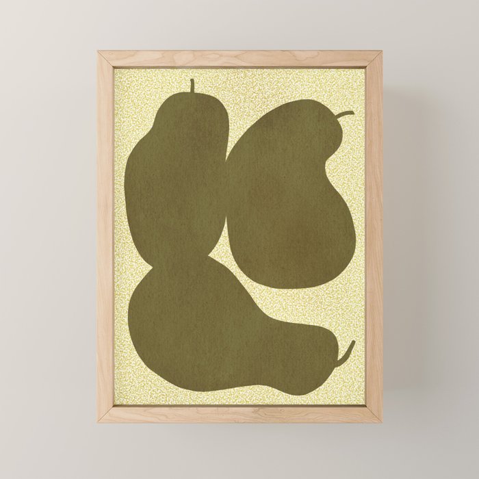 Minimal Pears 01 Mini Art Print Gallery Image 1