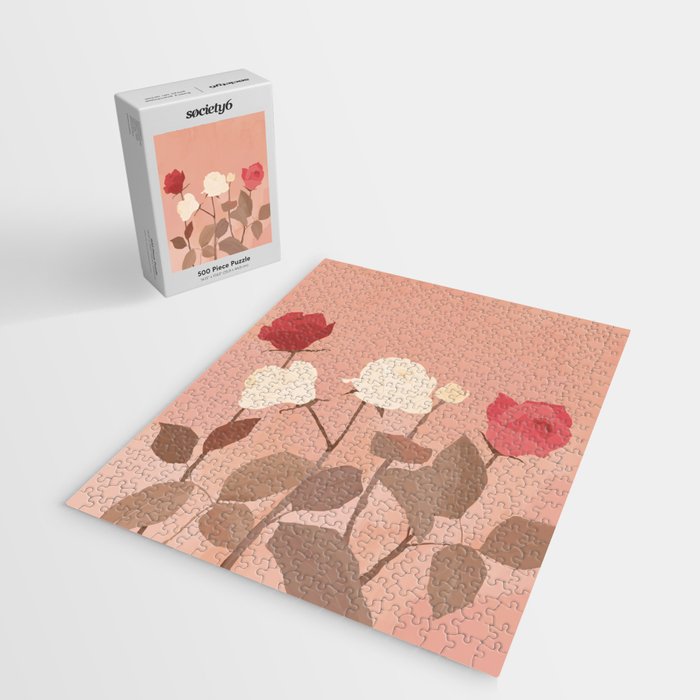 White and Red Roses Jigsaw Puzzle Gallery Image 2