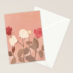 White and Red Roses Stationery Card Gallery Image 2