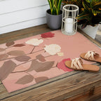White and Red Roses Outdoor Rug Gallery Image 2