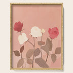 White and Red Roses Serving Tray Gallery Image 1