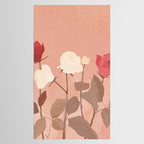 White and Red Roses Tablecloth Gallery Image 2