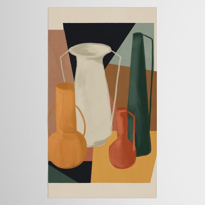 Abstract Art Vases 4 Tablecloth Gallery Image 2