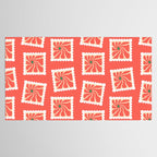 Vintage flower postage stamp pattern Tablecloth Gallery Image 2
