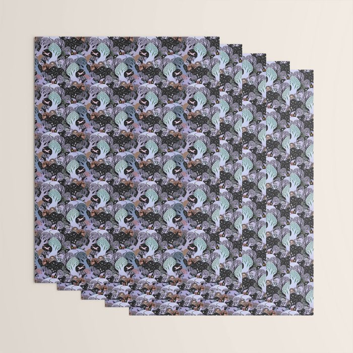 Dream with Dancing Trees Wrapping Paper Gallery Image 3