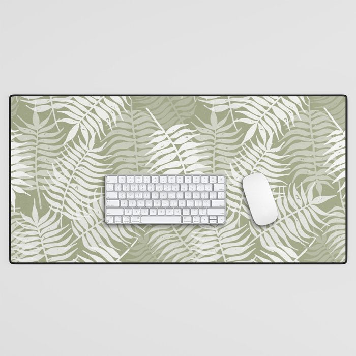 Palm Leaves . Lush Green Desk Mat Gallery Image 1