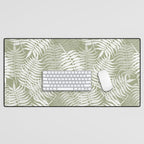 Palm Leaves . Lush Green Desk Mat Gallery Image 1