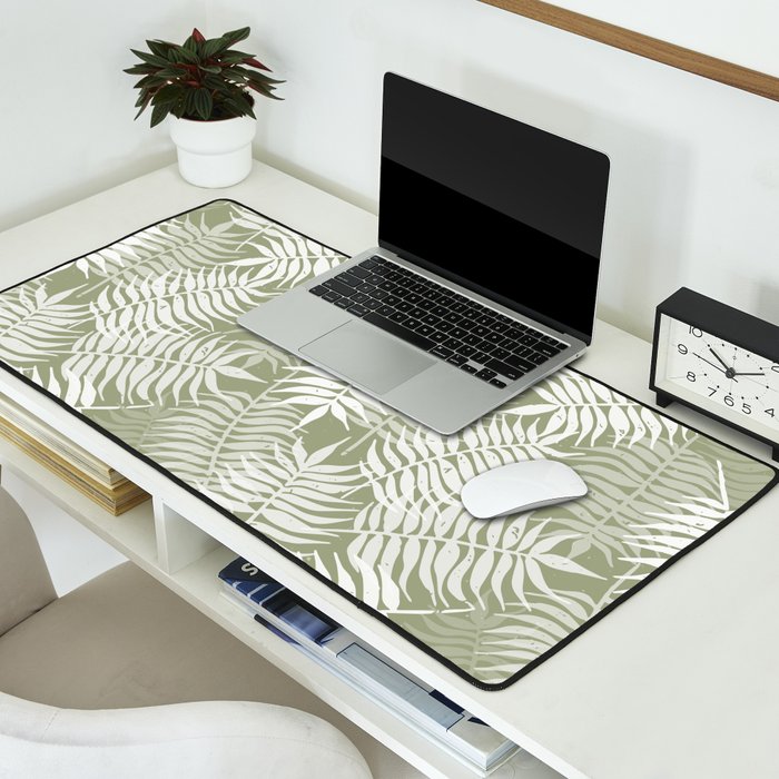 Palm Leaves . Lush Green Desk Mat Gallery Image 2