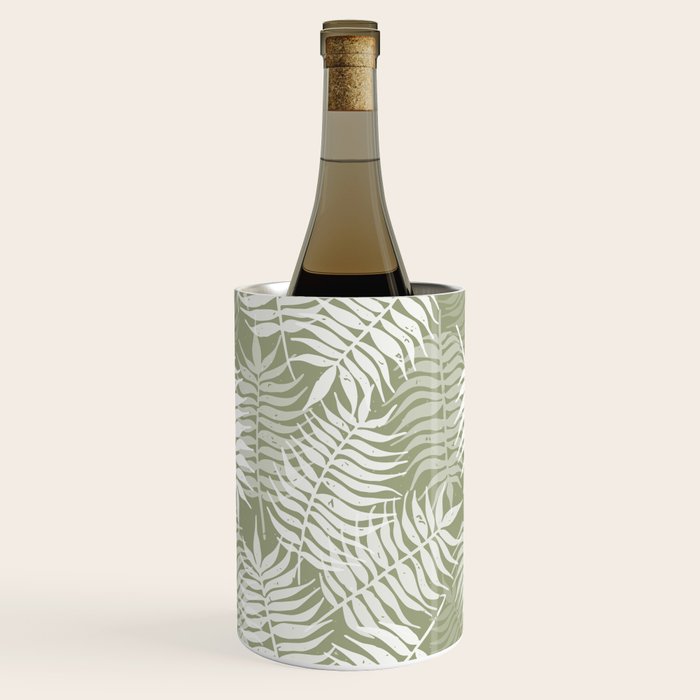 Palm Leaves . Lush Green Wine Chiller Gallery Image 2