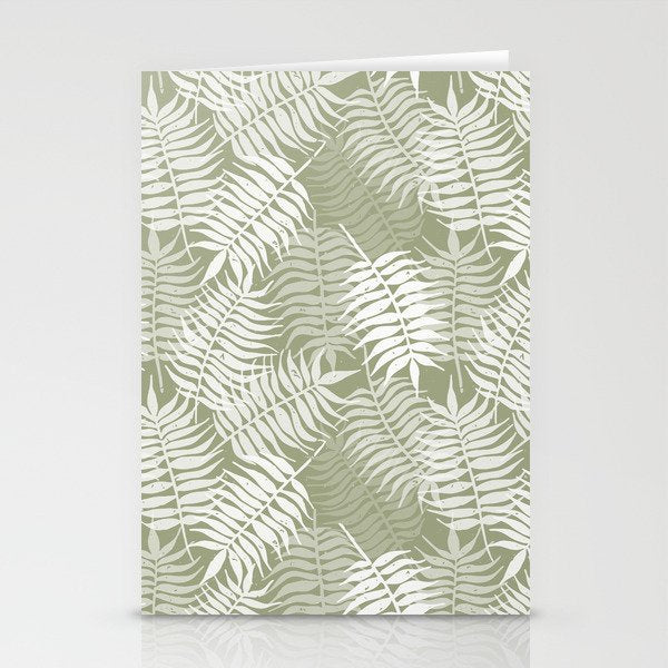 Palm Leaves . Lush Green Stationery Card Gallery Image 2