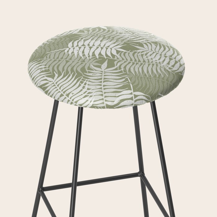 Palm Leaves . Lush Green Stool Gallery Image 2