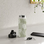Palm Leaves . Lush Green Water Bottle Gallery Image 4