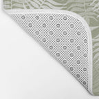 Palm Leaves . Lush Green Bath Mat Gallery Image 2