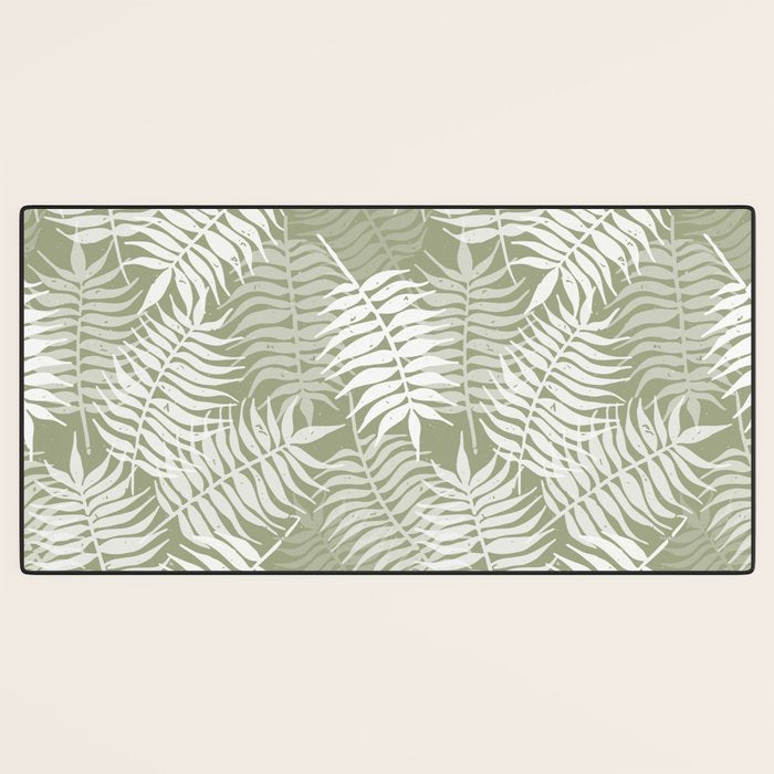 Palm Leaves . Lush Green Desk Mat Gallery Image 3