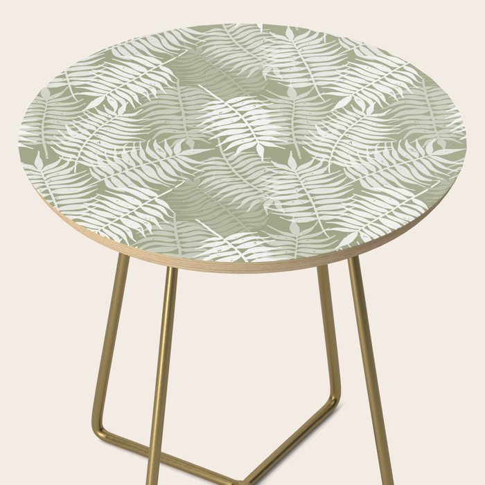 Palm Leaves . Lush Green Side Table Gallery Image 2