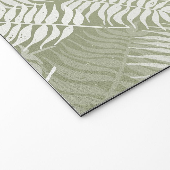 Palm Leaves . Lush Green Welcome Mat Gallery Image 2