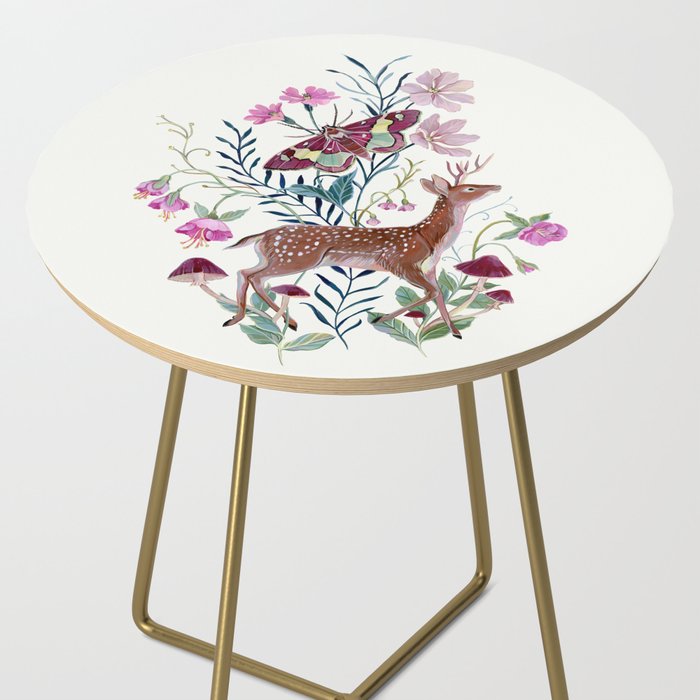Floral Deer Side Table Gallery Image 2