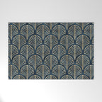 Art Deco, Decorative Fan Leaves Welcome Mat Gallery Image 1