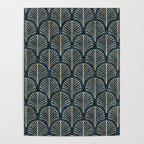 Art Deco, Decorative Fan Leaves Poster Gallery Image 4