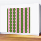 Wavy Retro Striped Pattern Wall Mural Gallery Image 2