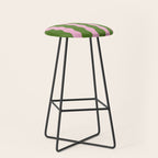 Wavy Retro Striped Pattern Stool Gallery Image 1