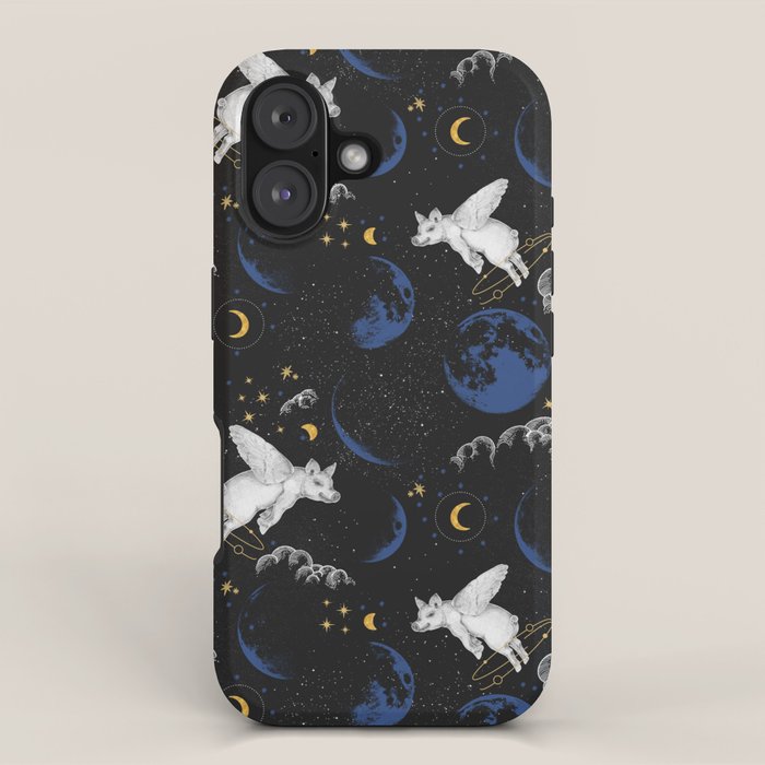 Celestial Pigs of the Night Sky A iPhone Case Gallery Image 1